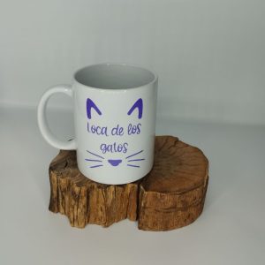 Taza loca de los gatos