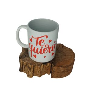 Taza Te quiero en rojo